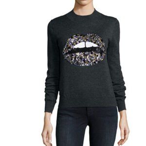Markus Lupfer embellished "Lara Lip Natalie" merino wool sweater - Medium